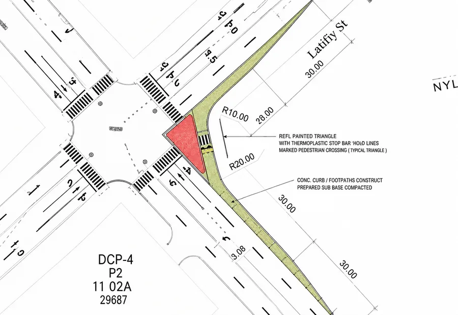 Enhancement of P552 Right Turn — Roads Design & Supervision, Abu Dhabi